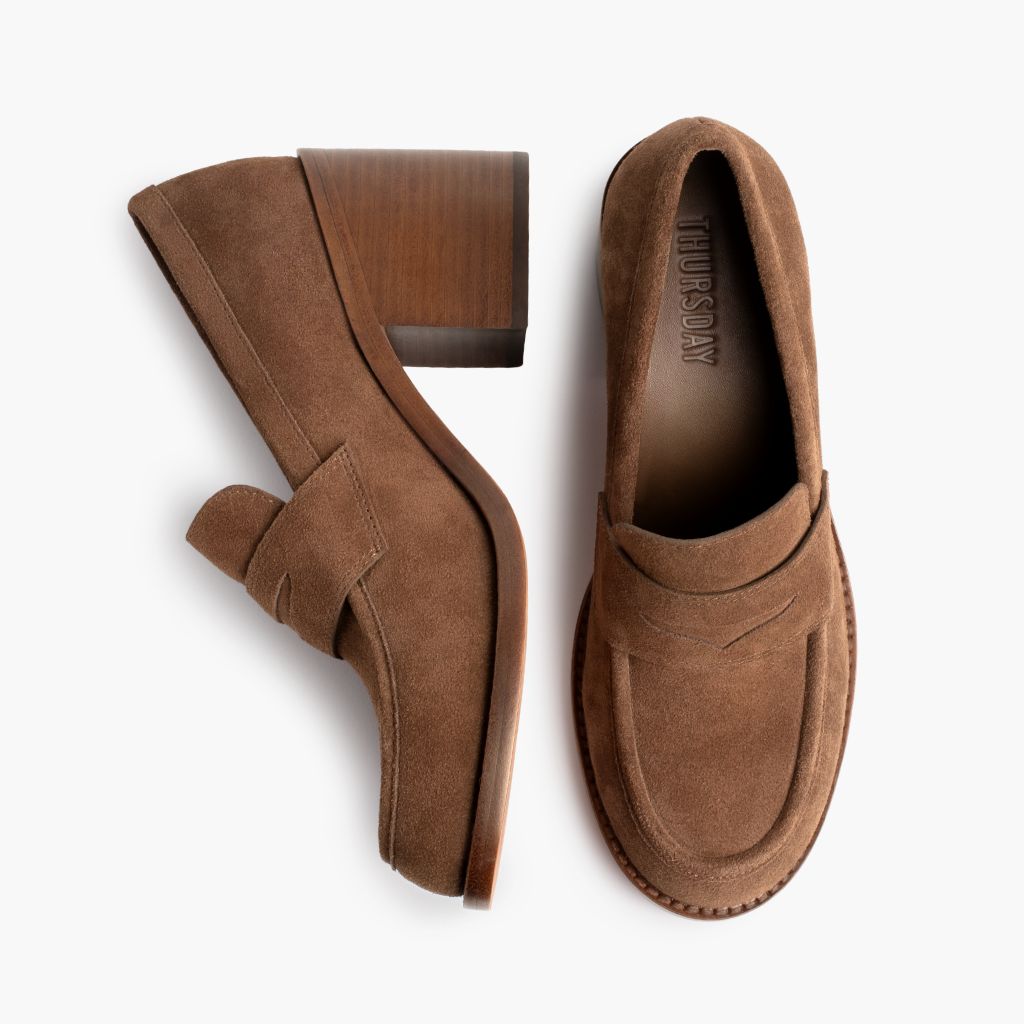 High Heel Penny | Sequoia Suede