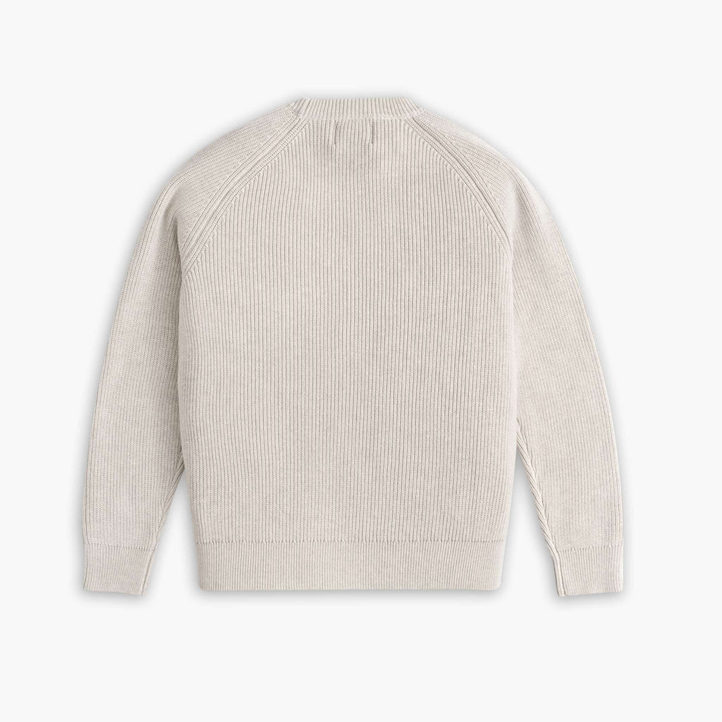 Ribbed Crewneck Sweater | Oat