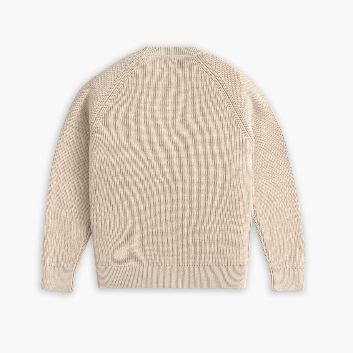 Ribbed Crewneck Sweater | Wheat