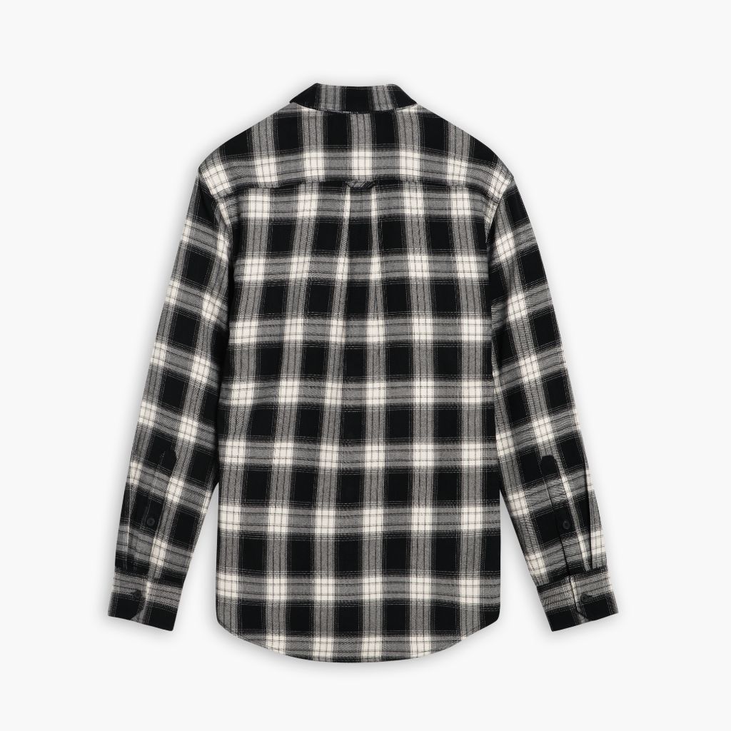 Forever Flannel Shirt | Black & Cream