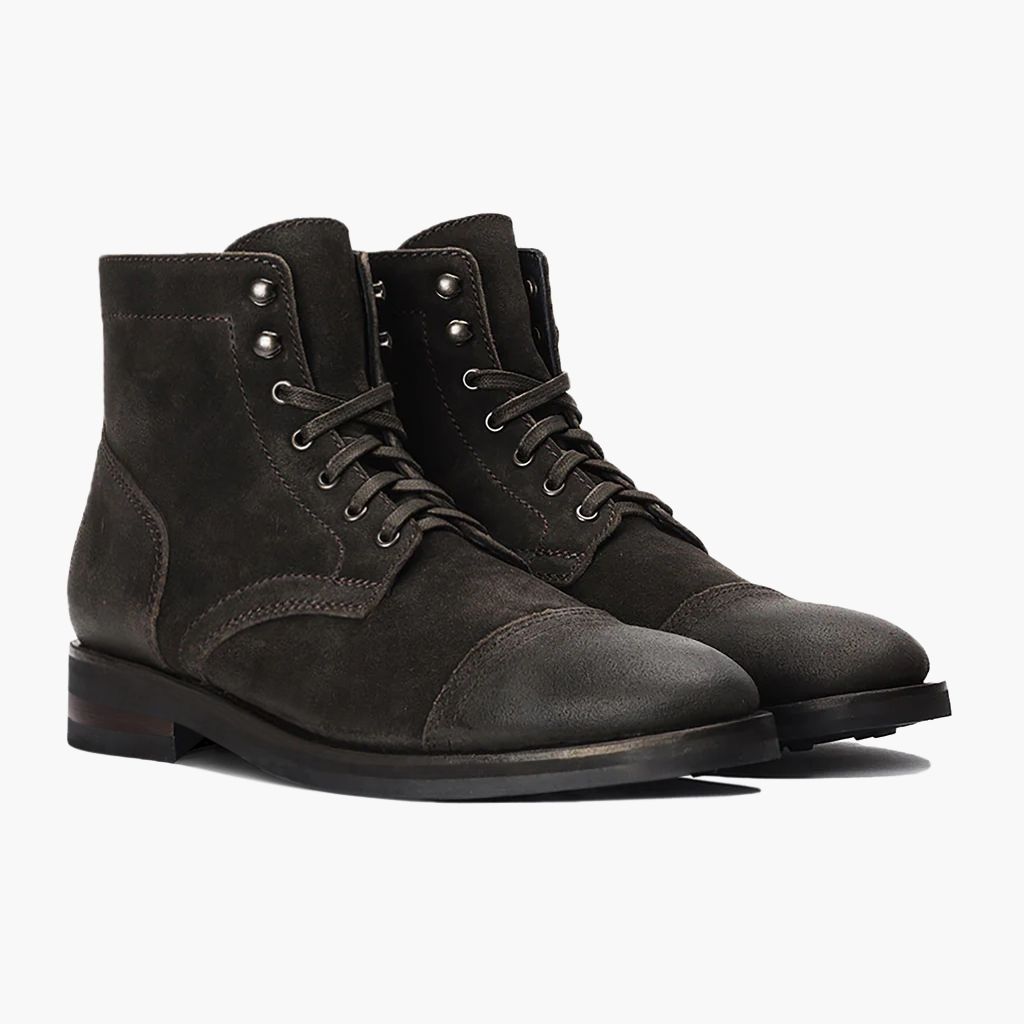 Captain | Dark Olive Suede