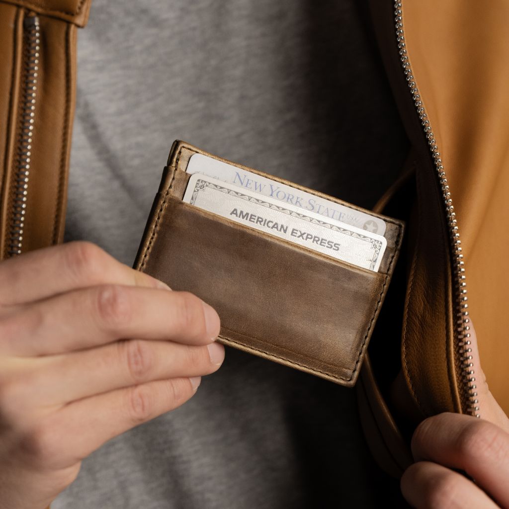 Leather Card Holder | Natural