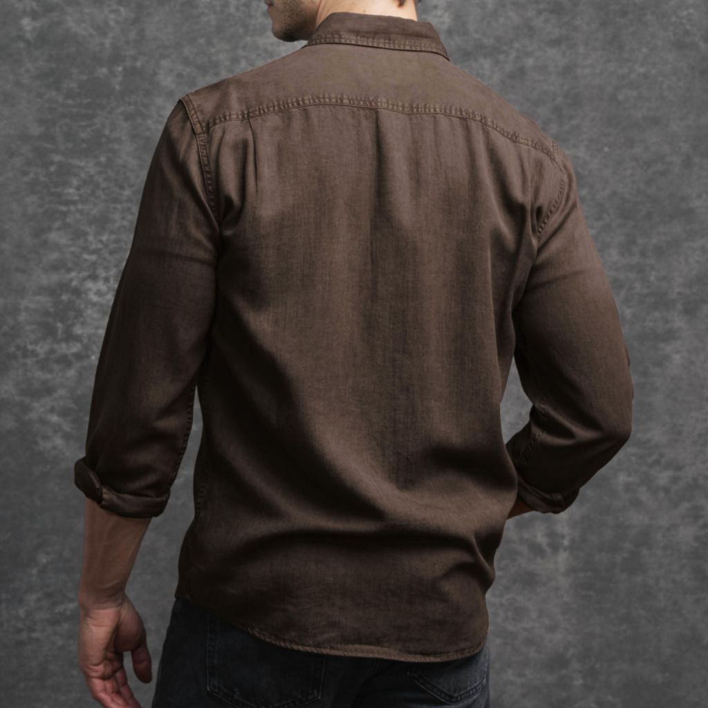 Chambray Workshirt | Brown
