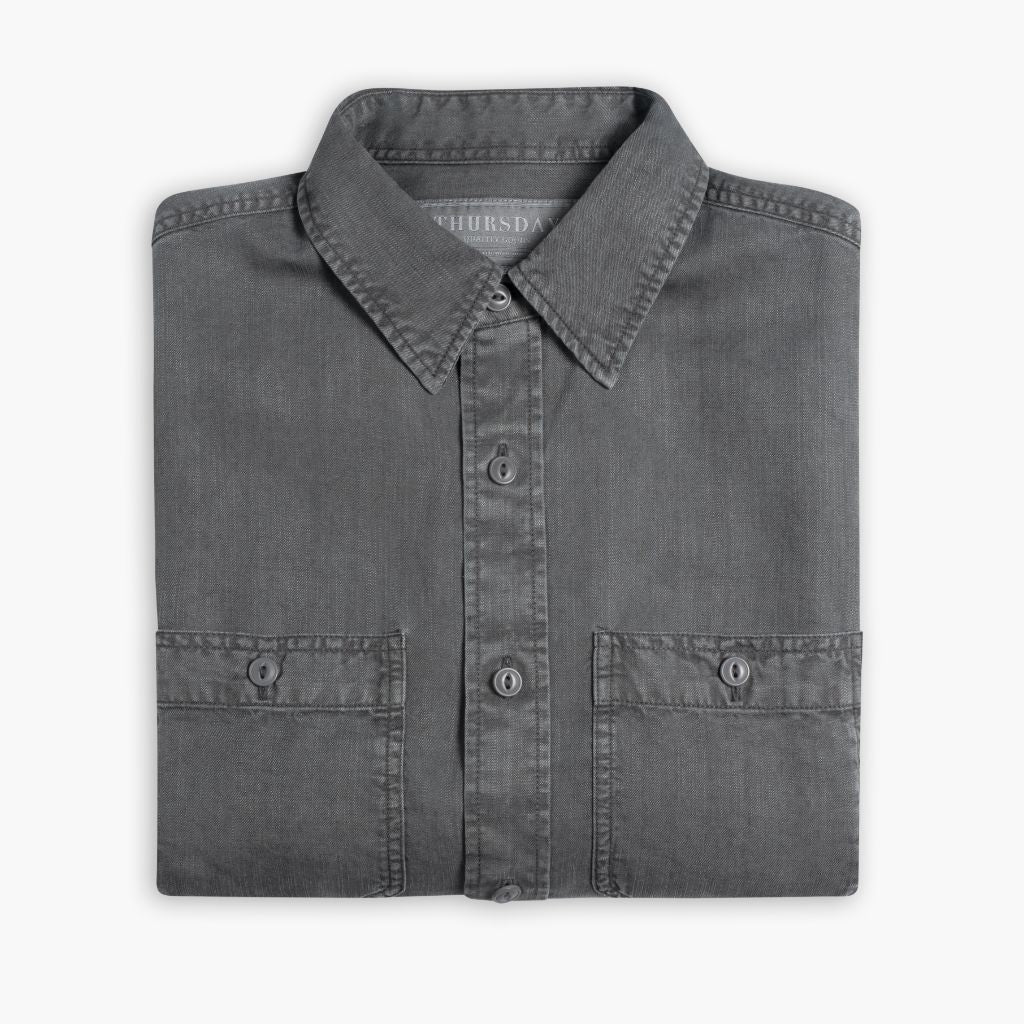 Chambray Workshirt | Charcoal