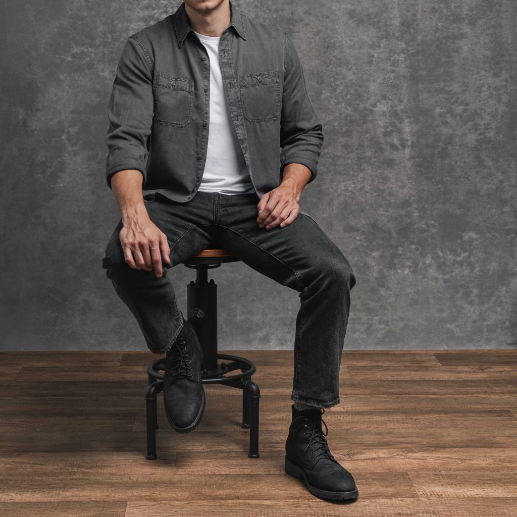 Chambray Workshirt | Charcoal