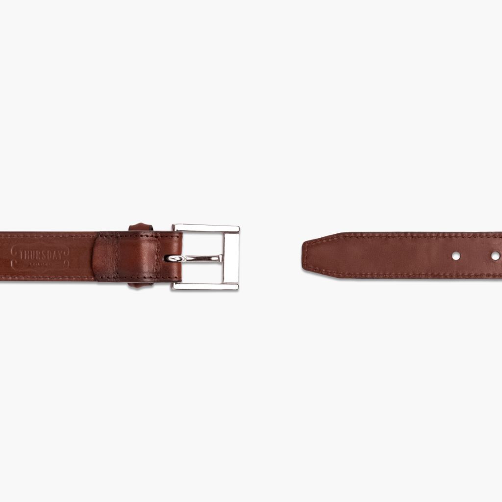 Men's Classic Leather Belt | Brandy
