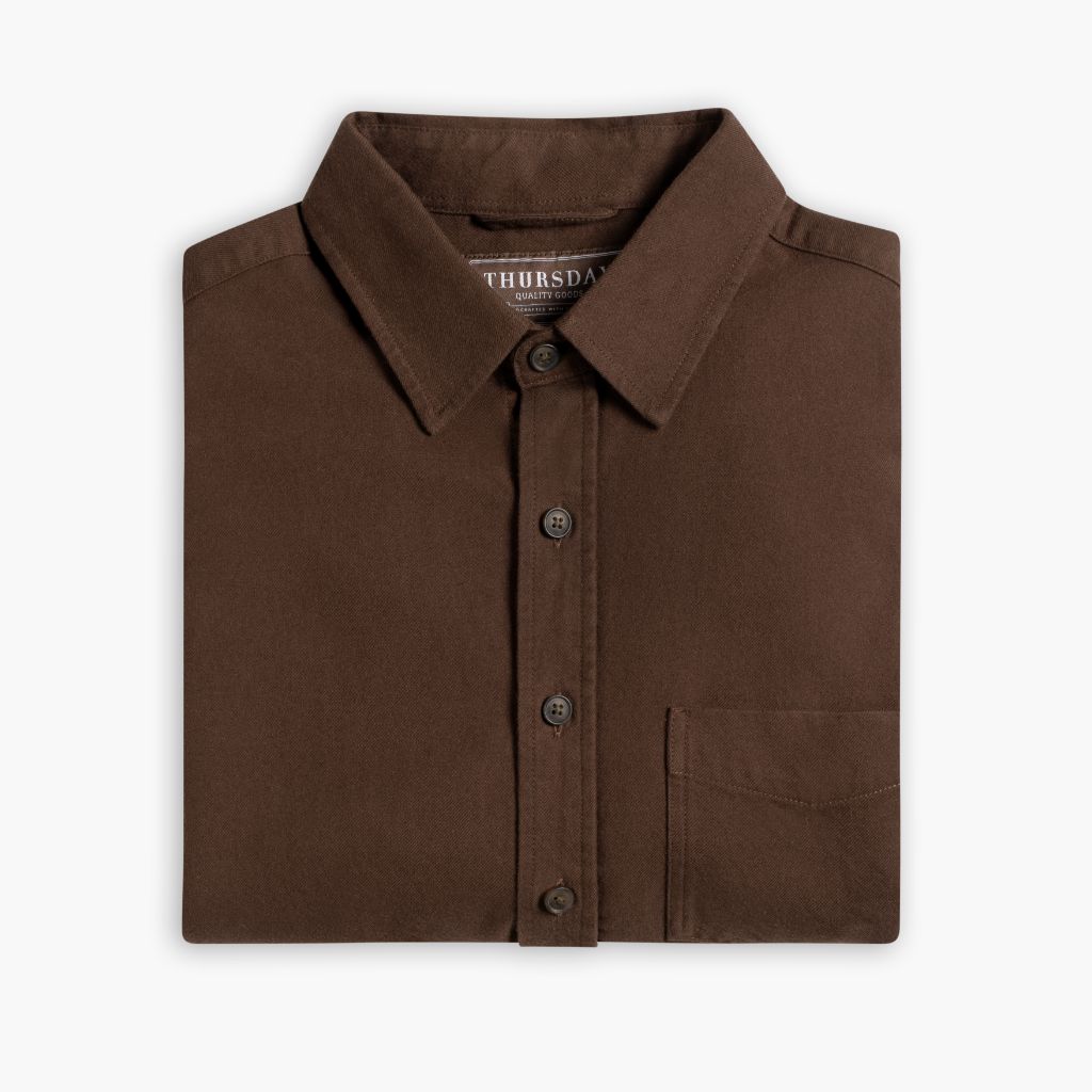 Solid Shirt | Brown
