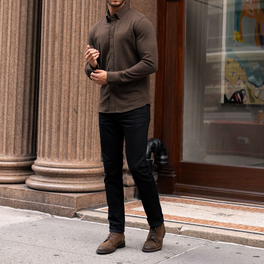 Everyday Button-Down Shirt | Brown