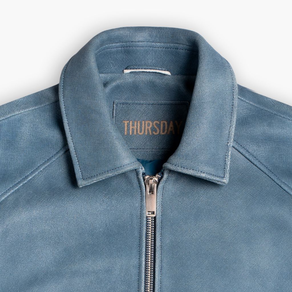 Major League Jacket | Blue Textured