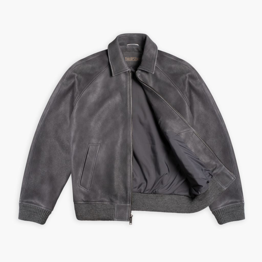 Major League Jacket | Grey Textured