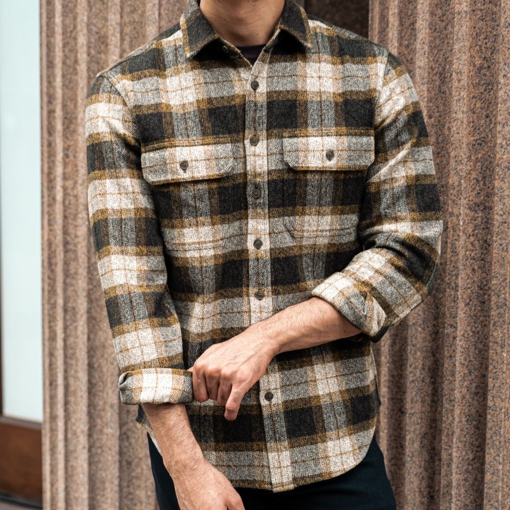 Summit Flannel Shirt | Tuscan Gold