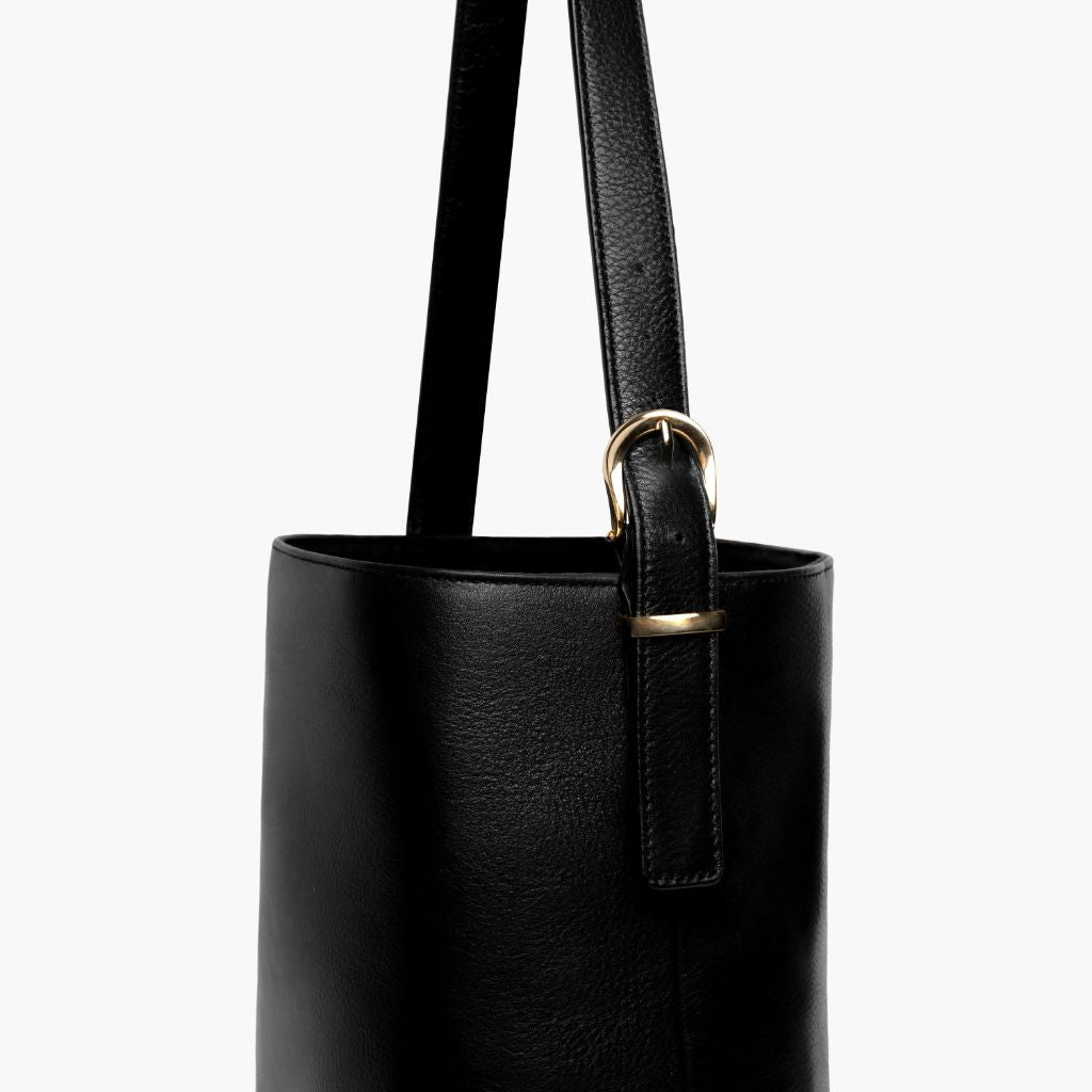 Bucket Bag | Black & Gold