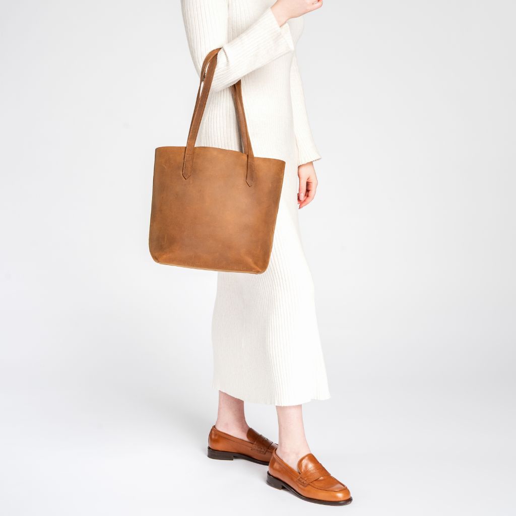 Everyday Tote | Vintage Cognac (M)