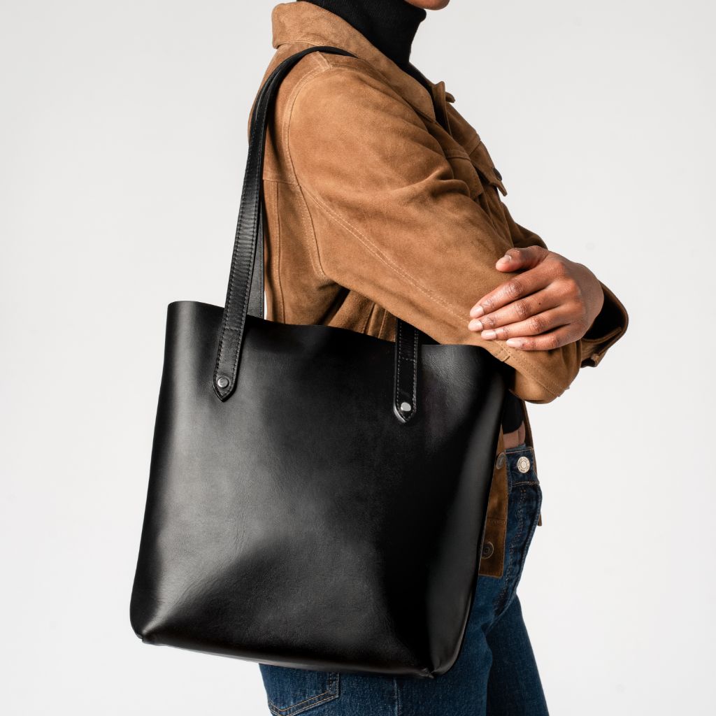 Everyday Tote | Black (M) (Silver)