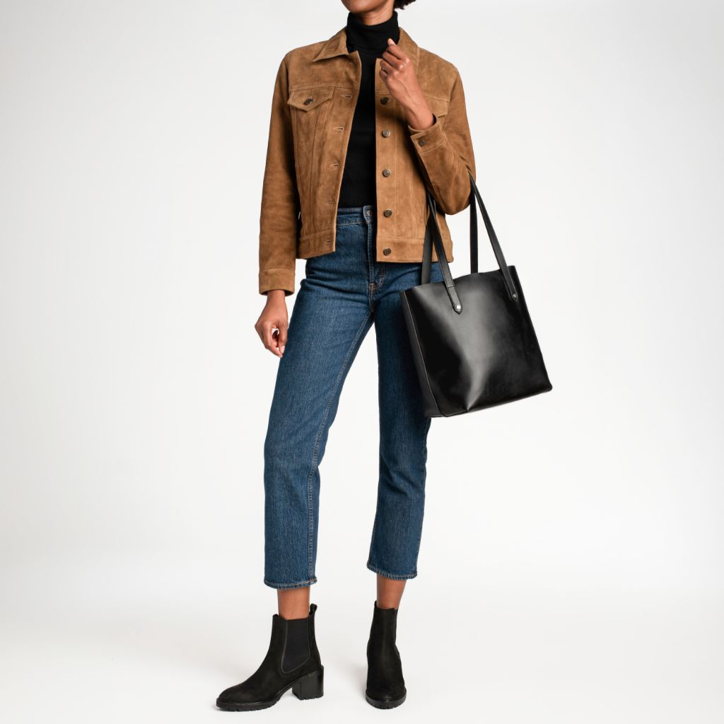Everyday Tote | Black (M) (Silver)
