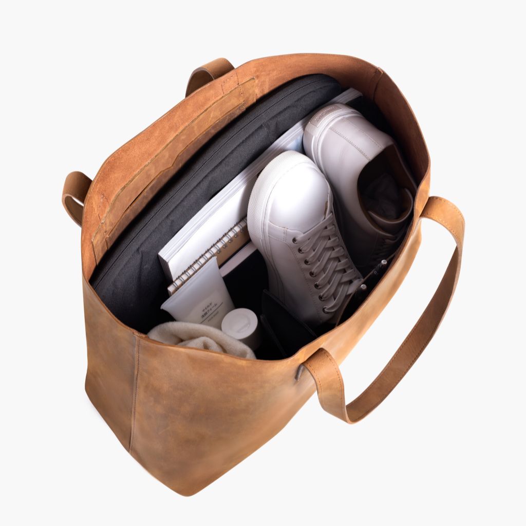 Everyday Tote | Vintage Cognac (XL)