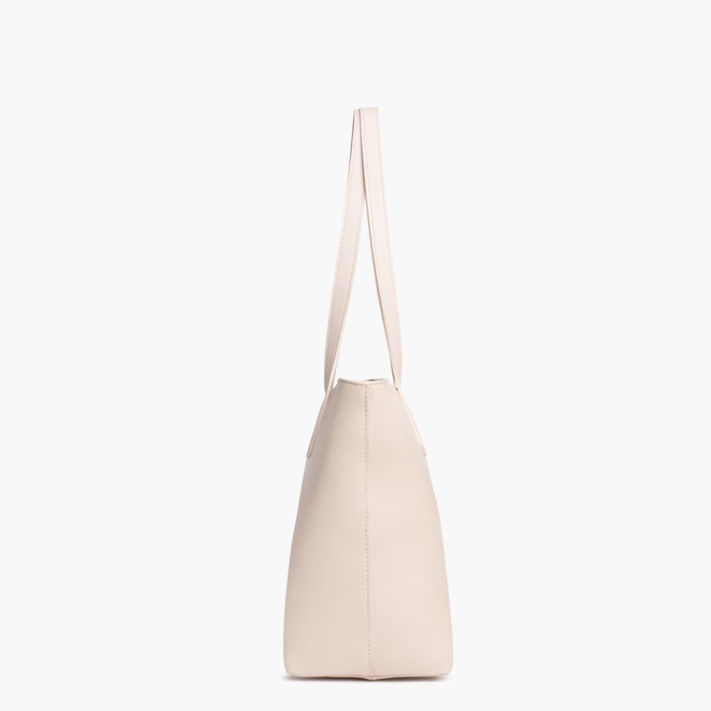 Everyday Tote | Beige (M) (Zipper)