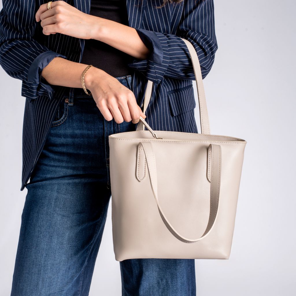 Everyday Tote | Beige (S) (Zipper)