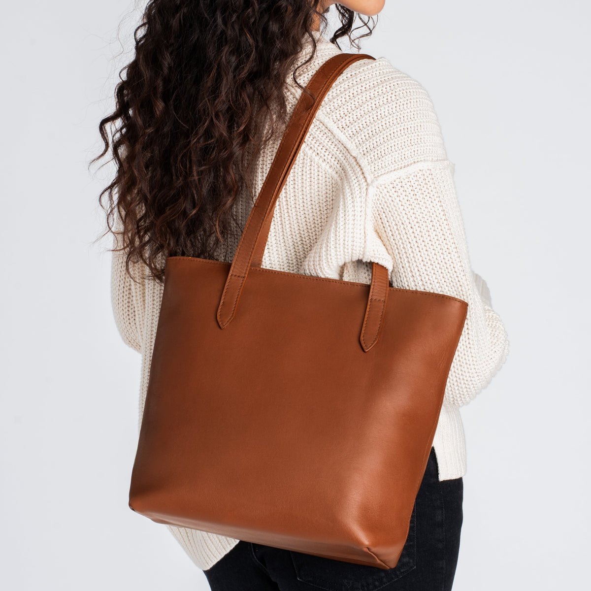 Everyday Tote | Cuero (M) (Zipper)