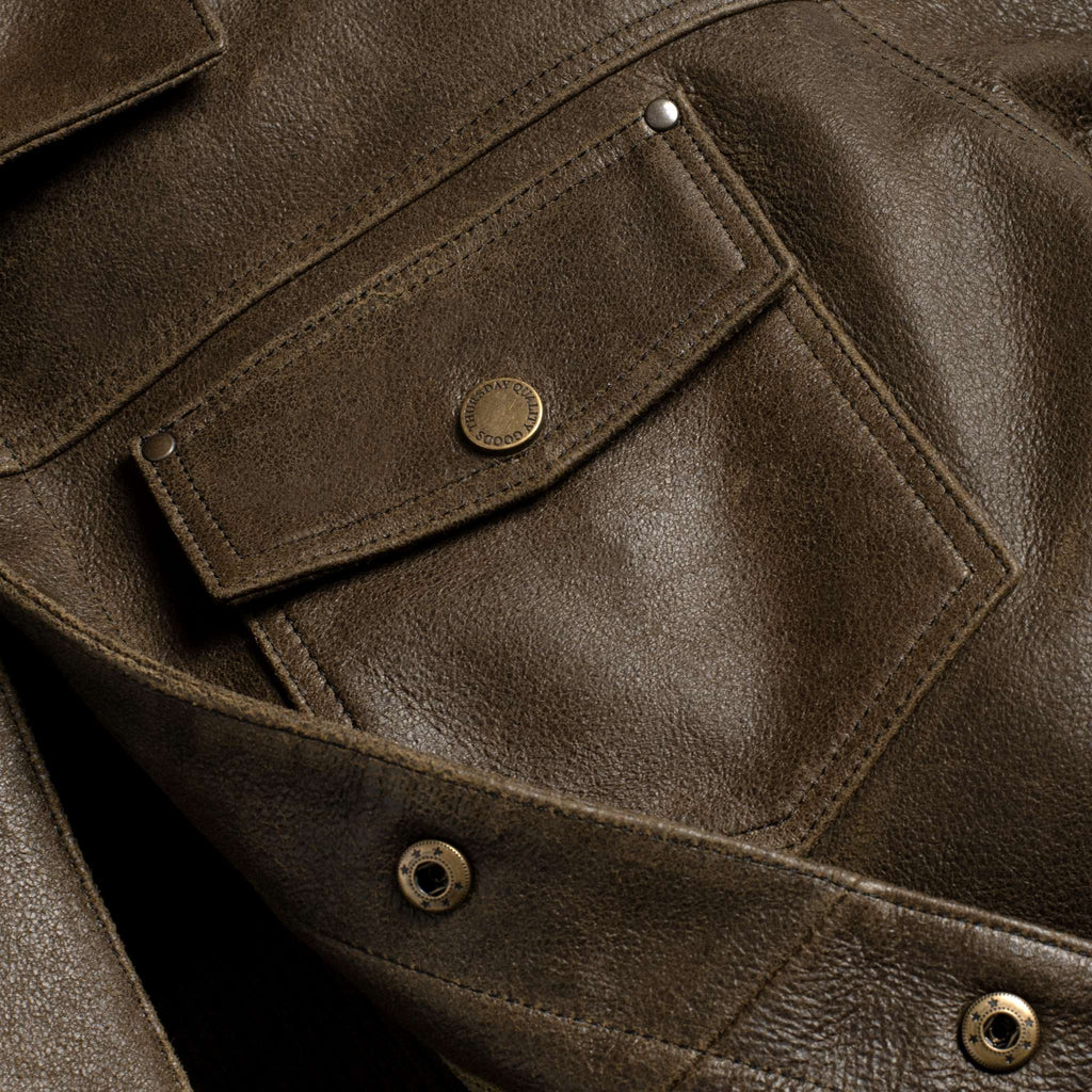 Roughout Cruiser Jacket | Dark Olive